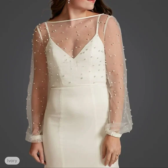 Dresses | Faux Pearl Wedding Dress Topper | Poshmark